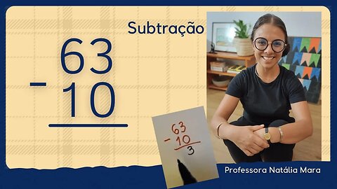 63-10 | 63 menos 10 | Subtração Fácil passo a passo