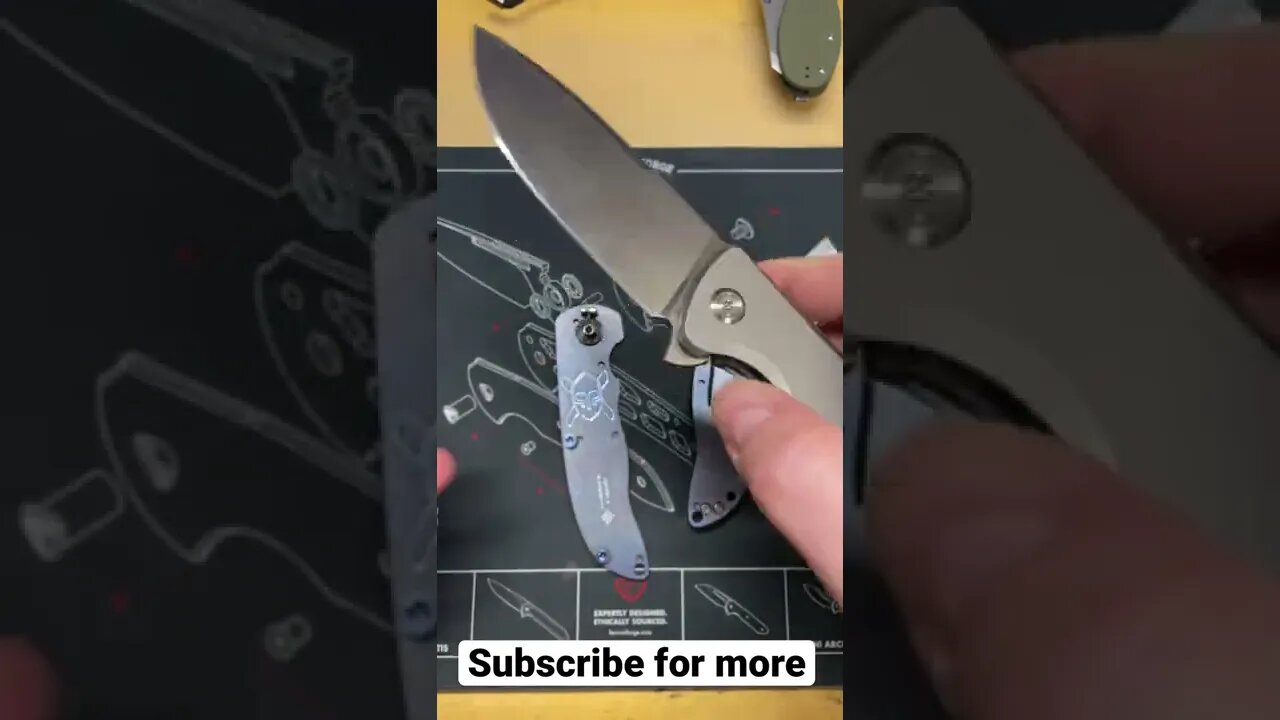 How does a frame lock flipper knife work without Springs? #Shorts #Knife #KnifeLife￼￼