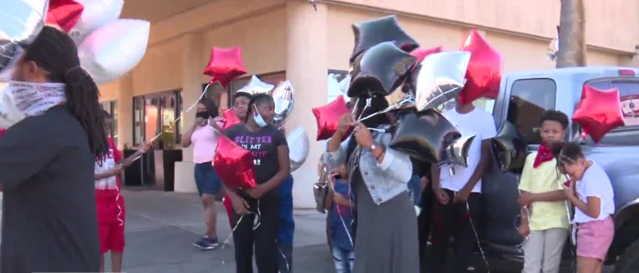 Balloon release for man killed in shooting