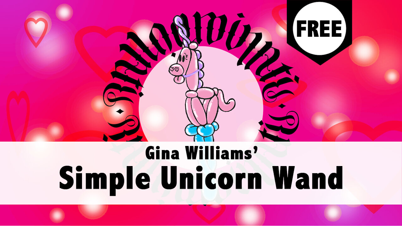 Gina The Balloon Girl makes a Unicorn! Balloon Animal Tutorial