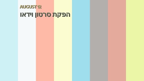 הפקת סרטון וידאו