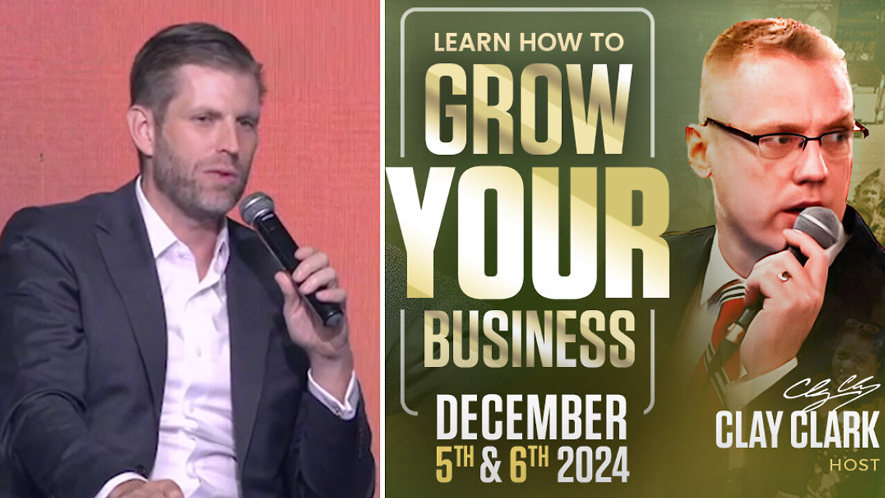 Eric Trump | "Clay Clark Is Here Somewhere. Clay Is the Greatest. So This Guy Is the Greatest Marketer You Have Ever Seen. His Entire Life Is Marketing." - Eric Trump + Celebrating the 4,000% Growth of GiveADerm.com