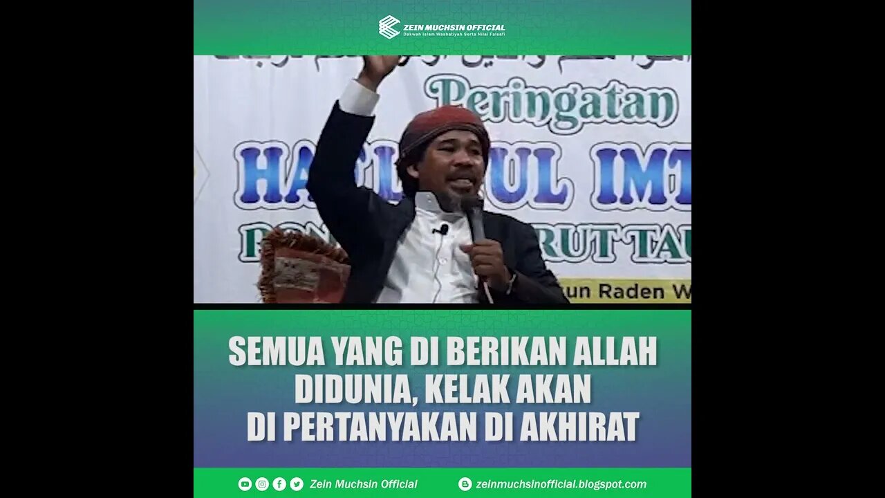 Tanganmu Akan Bicara dan Kakimu Akan Menjadi Saksi - Ustadz Zein Muchsin