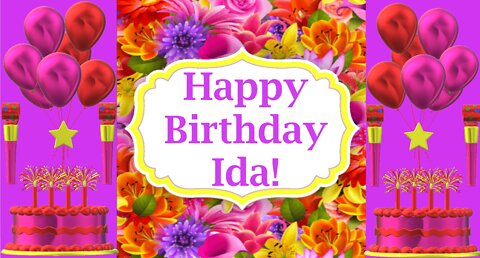 Happy Birthday 3D - Happy Birthday Ida - Happy Birthday To You - Happy Birthday Song