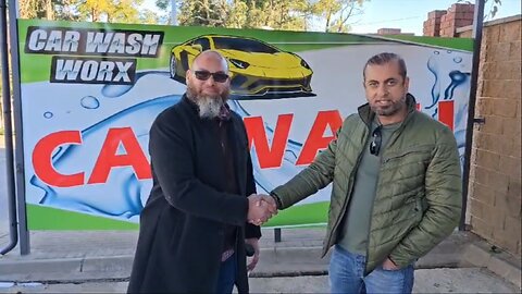 Mr Imran & Roche Swanevelder at CarWash Worx Florida Junction