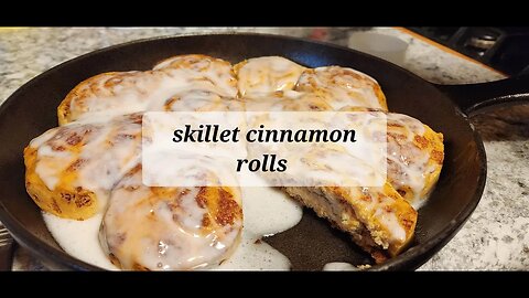 Skillet cinnamon rolls not what I wanted but it works