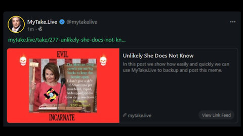 Back Up Your Meme with MyTake.Live