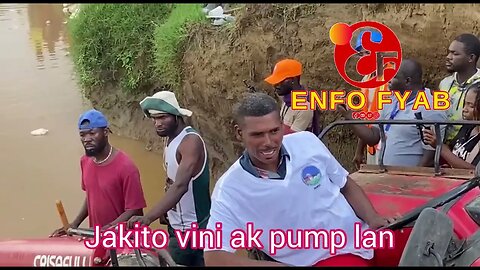 Jakito vini ak pump nan kanal la. #kanal