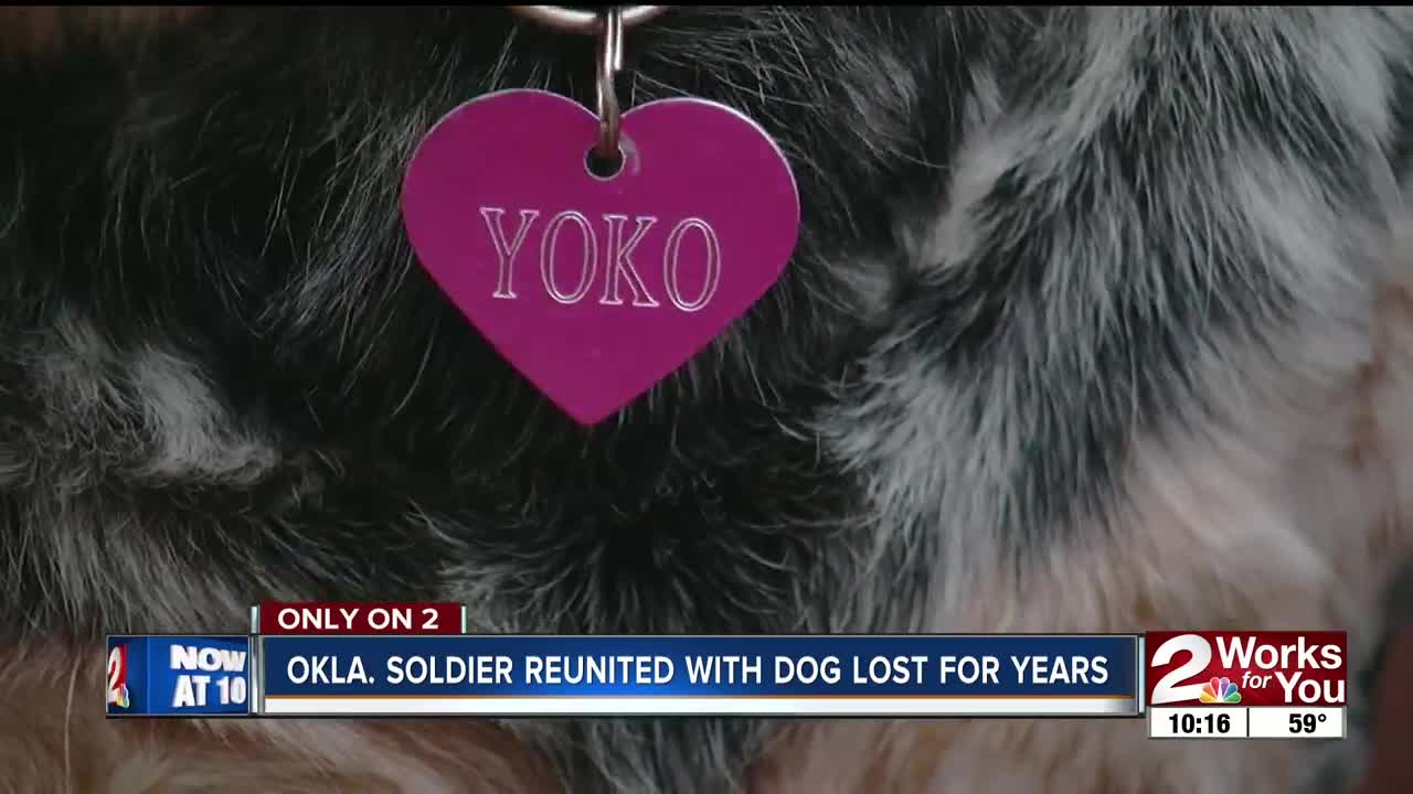 Okla. Soldier Reunited with Dog