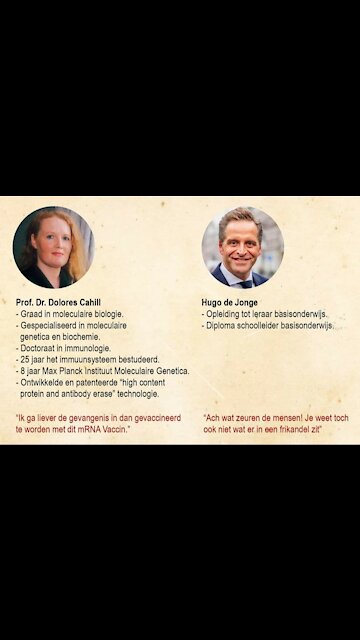 Professor Dolores Cahill doet voorspellingen over mRNA vaccin