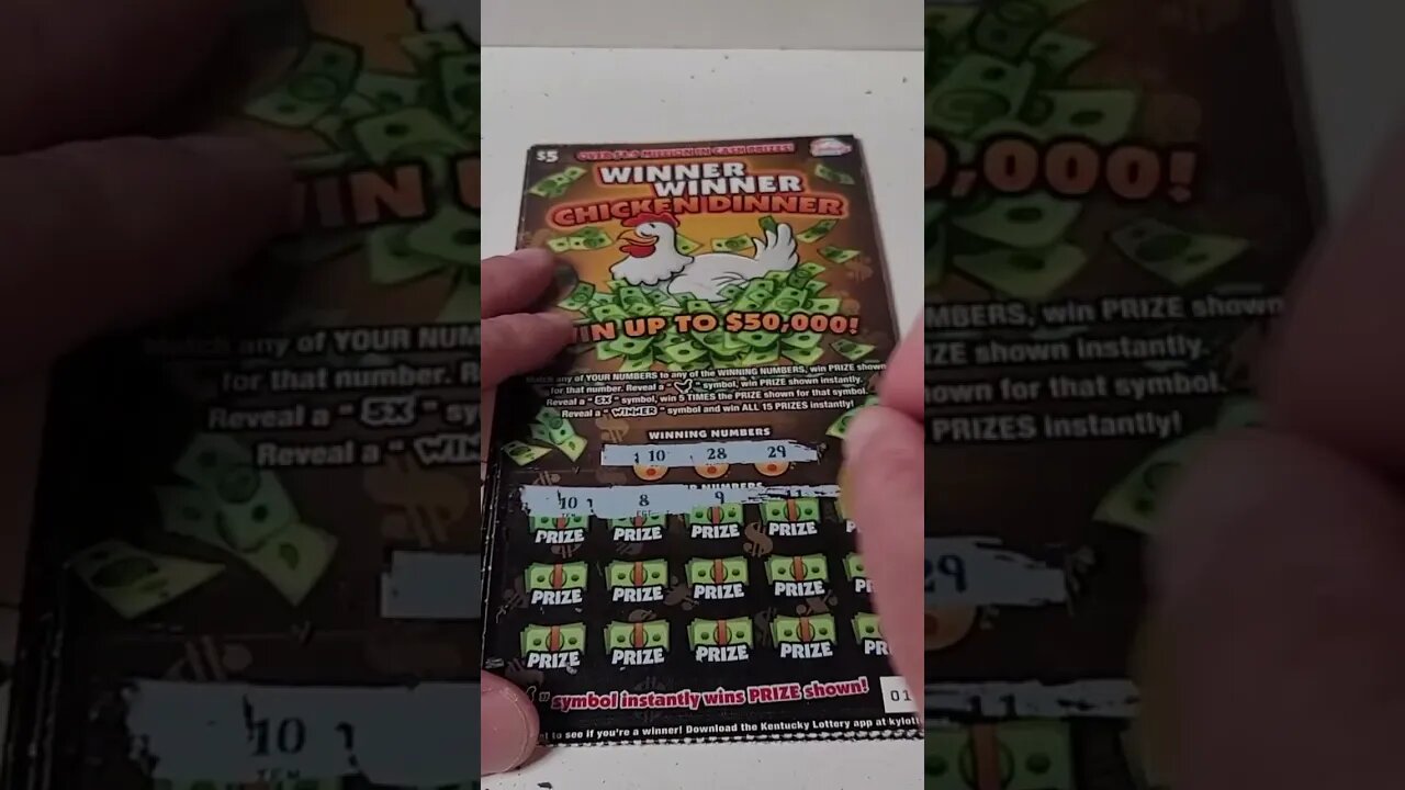 Winner Chicken Dinner Lottery Tickets! #lottery