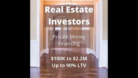 Real Estate Investors Private Money Funding