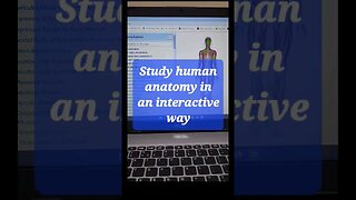 Study human anatomy in an interactive way #shorts #youtubeshorts