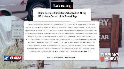 Tipping Point - China Recruited Scientists Who Worked at Top U.S. National Security Lab