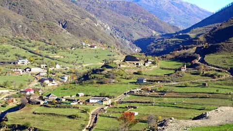 Sights of Chechnya: natural places Chechnya, unreal mountain landscapes, Itum-Kalinsky district