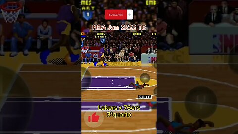 Lakers x 76ers 3°quarto #semedissaum #snes #games