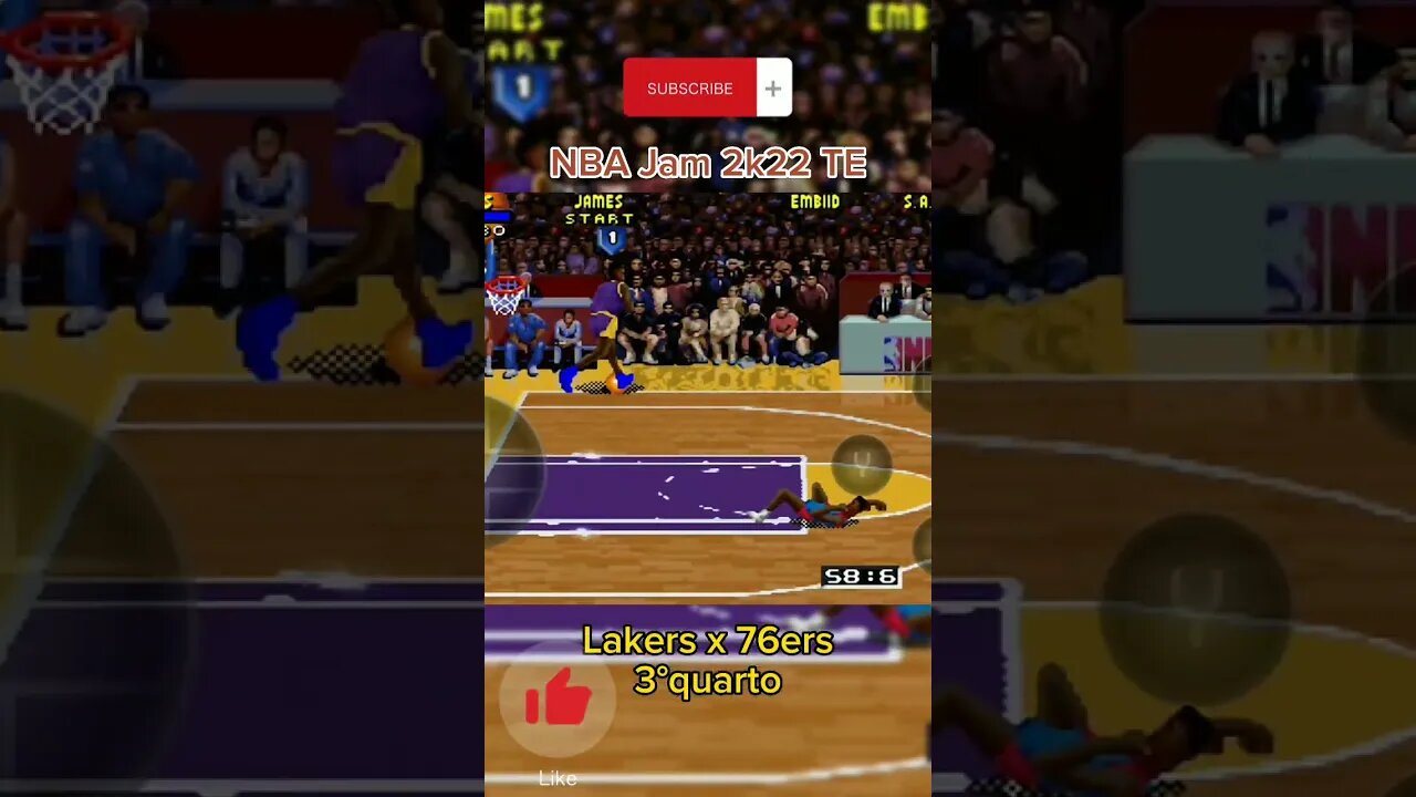 Lakers x 76ers 3°quarto #semedissaum #snes #games