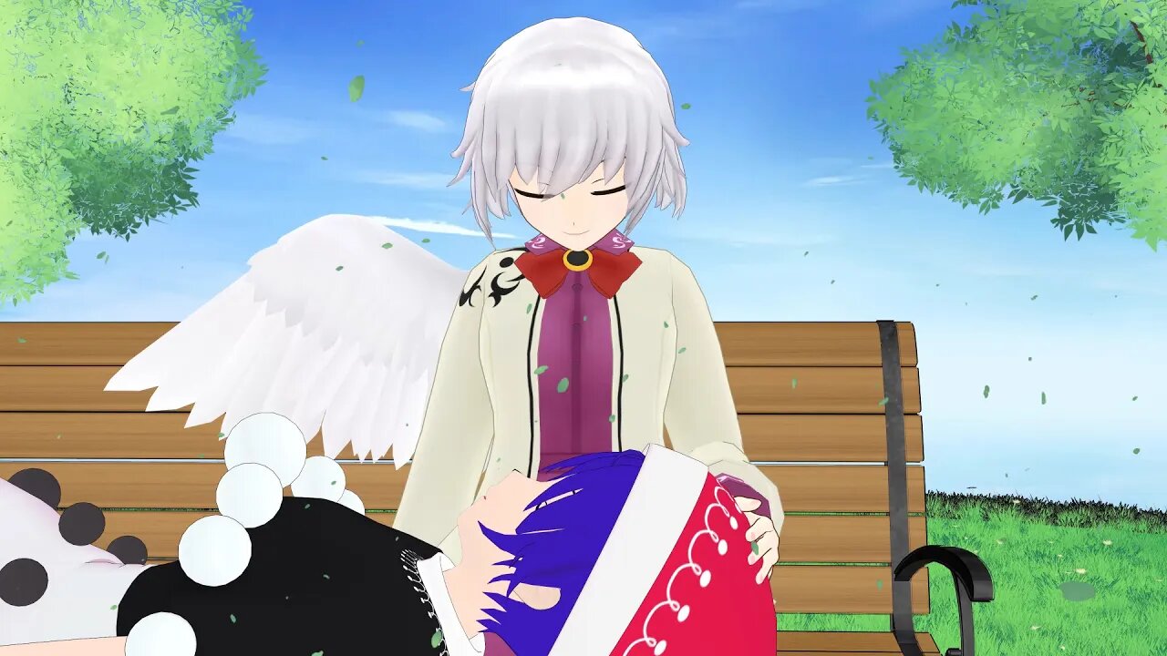 [Touhou MMD] Sagume Lap Pillow