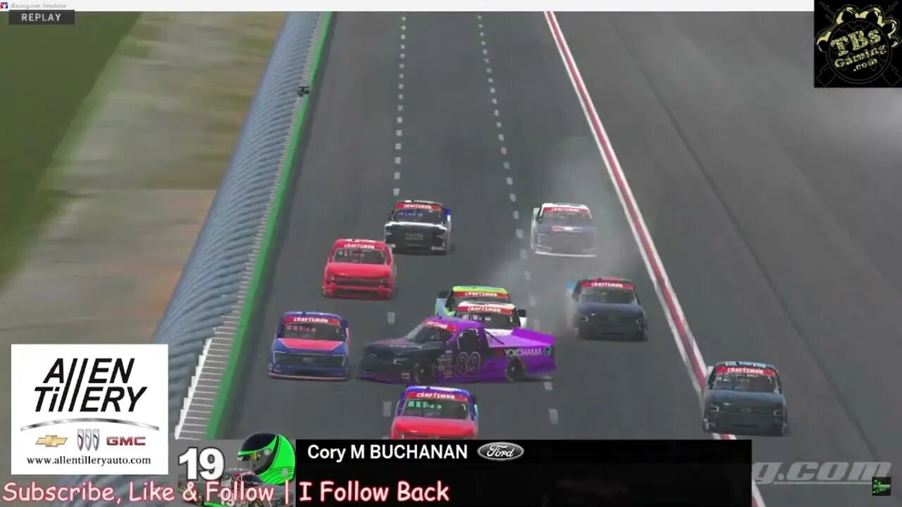 First Caution of the night #iracing
