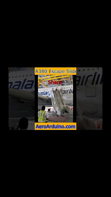 Airbus #A380 Emergency Escape Slide #Aviation #Flying #AeroArduino