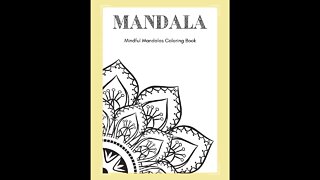 Mindfulness Mandala Coloring Book #mandala #coloring