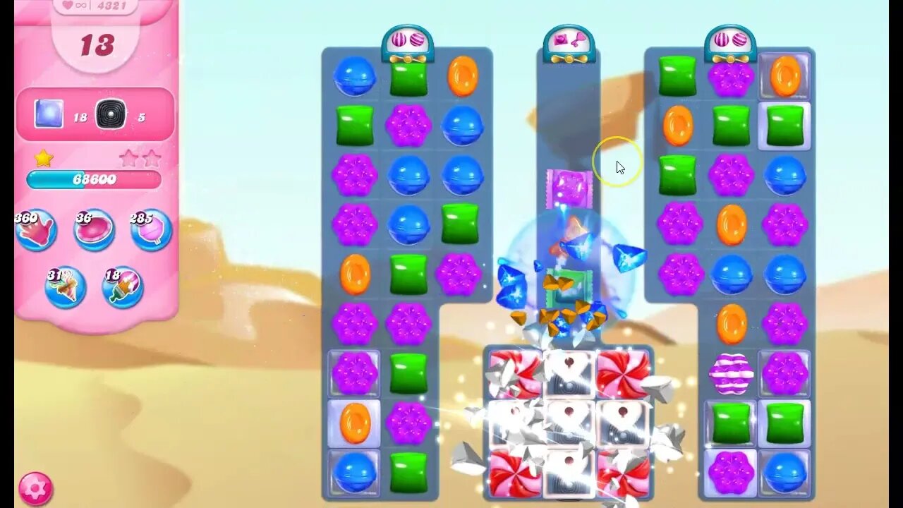 Candy Crush Level 4321 Talkthrough, 30 Moves 0 Boosters