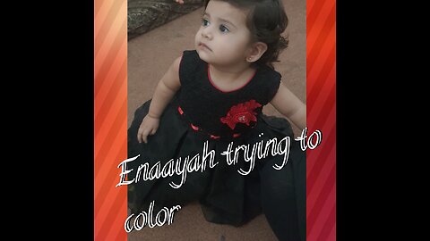 Enaayah's Artistic Journey in Mariyam's Coloring Book