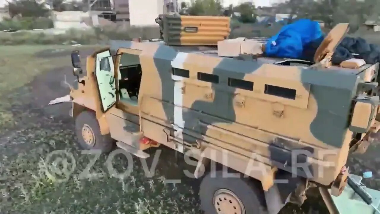 Trophy damaged MRAP Kirpi II