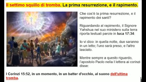 ⛔ Il Rapimento della Chiesa. La prima Resurrezione. Il settimo squillo di tromba.