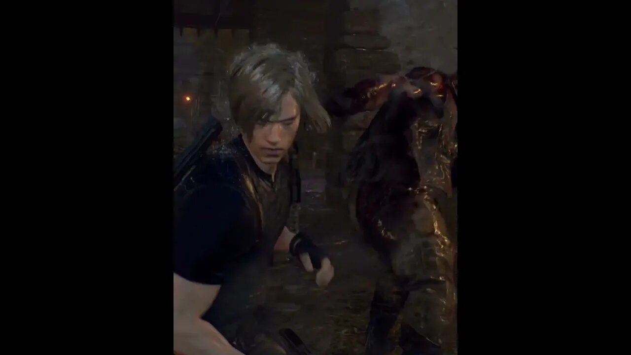 Stay Back... Stay Close 😂 #leonskennedy #gaming #residentevil4remake