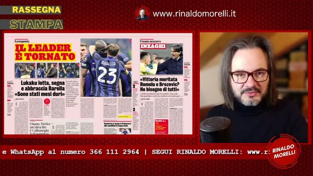 Rassegna Stampa 23.02.2023 #271 - Inter, Lukaku-gol e Porto battuto. Oggi Europa e Conference League