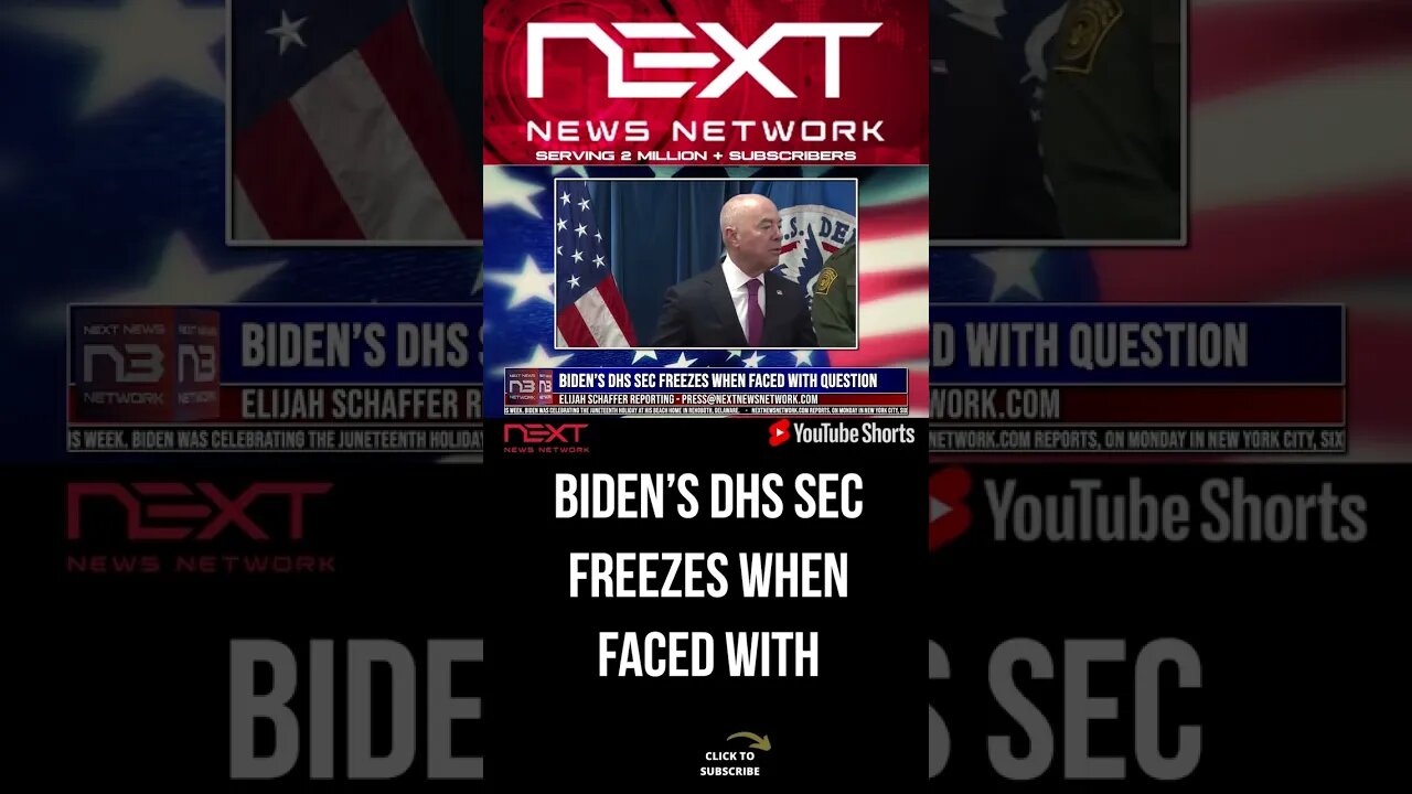 Biden’s DHS Sec FREEZES when Faced with Question #shorts