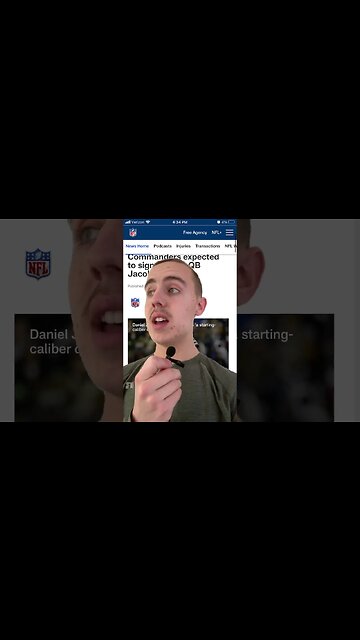 Commanders Sign QB Jacoby Brissett to Compete with Sam Howell #shorts #nfl #commanders