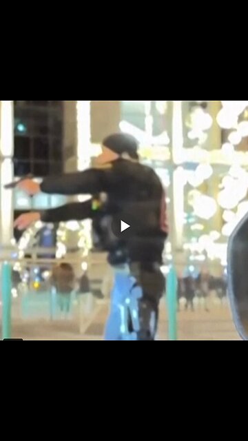 This is footage of the moment the terrorist in the Magdeburg Christmas market attack...