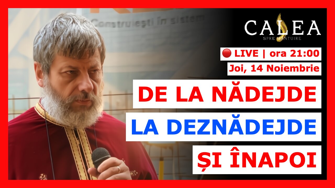 🔴 LIVE #918 - DE LA NĂDEJDE LA DEZNĂDEJDE ȘI ÎNAPOI || Pr. TUDOR CIOCAN