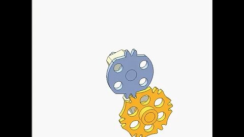 2408 Transmission with teeth uncompleted gears 19c