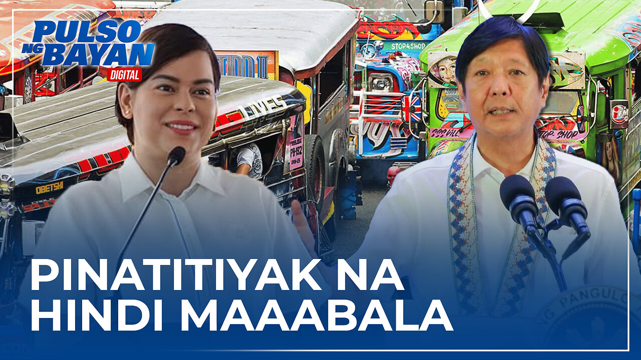 PBBM, pinatitiyak na hindi maaabala ang mga commuter sa isinagawang tigil-pasada —VP Sara
