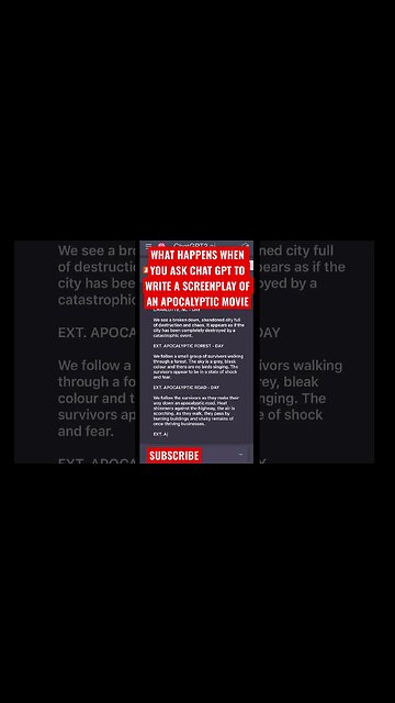 I asked ChatGPT to write a complete screenplay #artificialintelligence #chatgpt