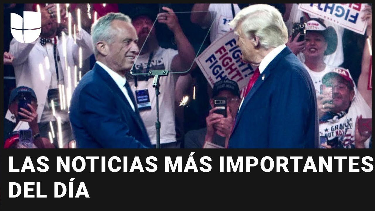 Robert F. Kennedy Jr. anuncia su apoyo a Donald Trump: las noticias más importantes en cinco minutos