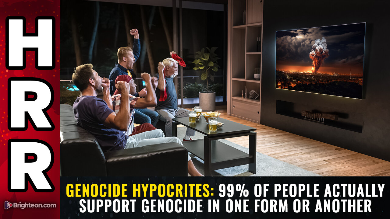 GENOCIDE HYPOCRITES: 99% of people actually support genocide...