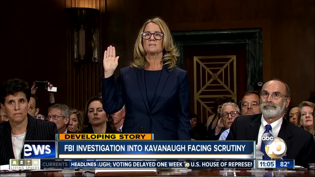 FBI investigation into Kavanaugh facing scrutiny