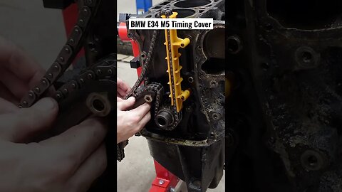 BMW E34 M5 Timing Cover #bmw #bmwm5 #bmwe34 #cars #diy #restoration #automotive o #engine #mechanic