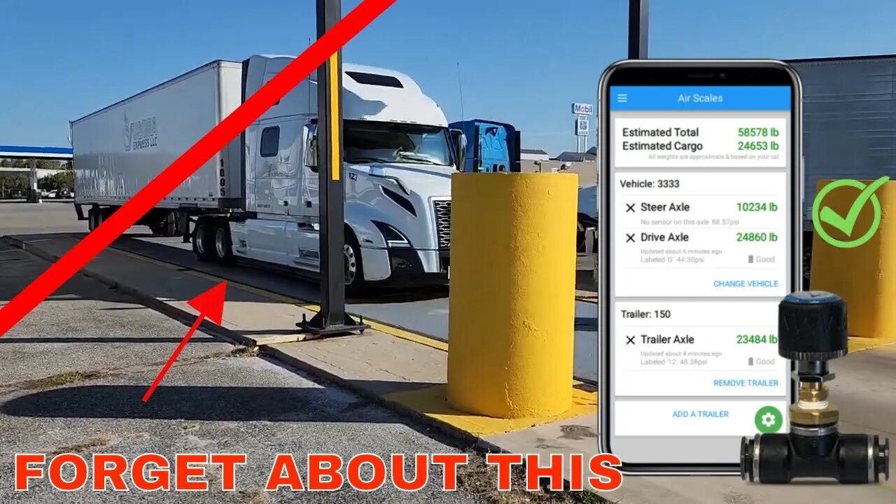 Truck drivers: use AIR SCALES instead of CAT scales and save $1400 a year