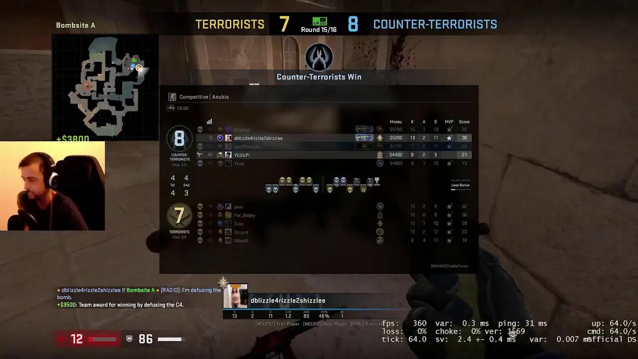 FaceIt Level 3 Gameplay - Push to Level 4