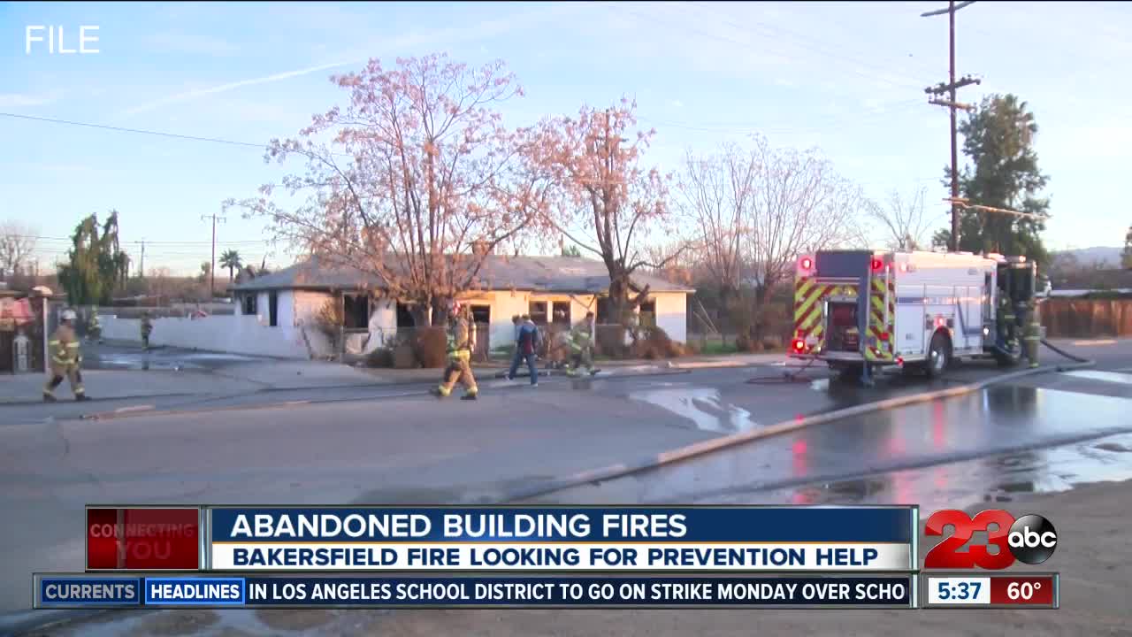 Fire officials working to prevent future abandoned building fires