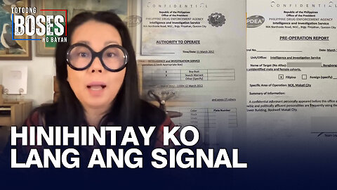 Political vlogger na si Maharlika, hinintay ang signal bago ilabas ang PDEA document