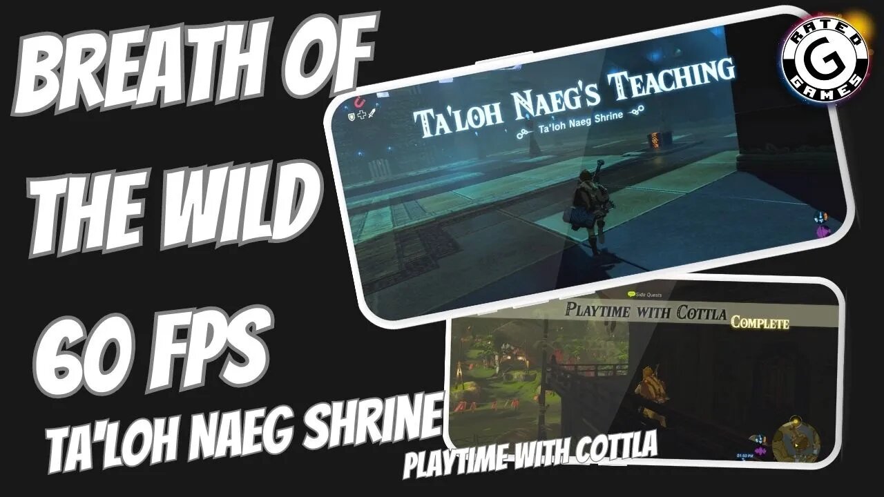 Breath of the Wild 60fps - Tal'loh Naeg Shrine and Playtime with Cottla