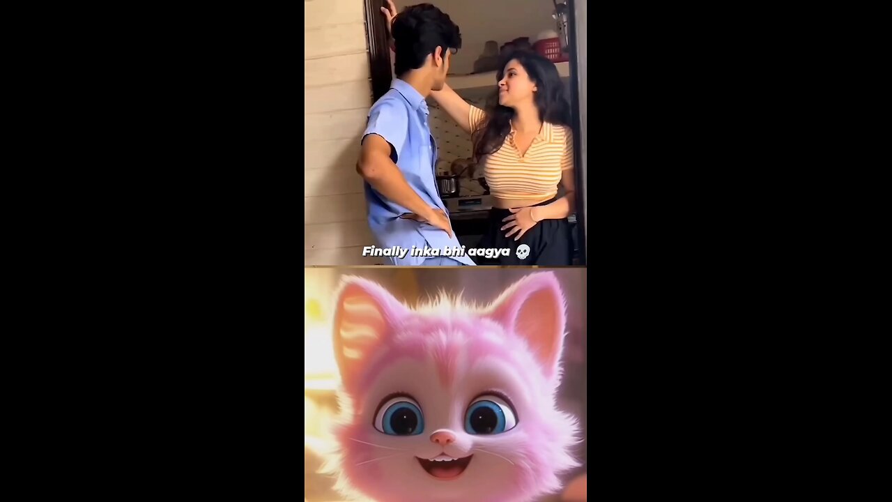 cat boy and girl 😍
