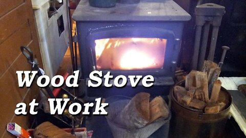 Wood Stove at Work.