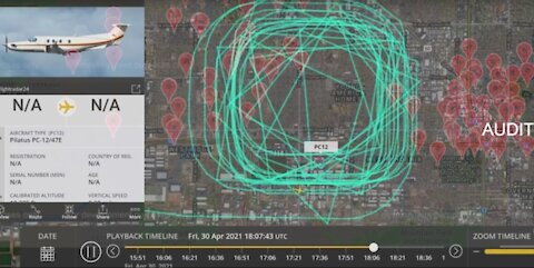 The Phoenix Police Airplane Flew Data Gathering Pattern Near Coliseum Where Audit Is Held!